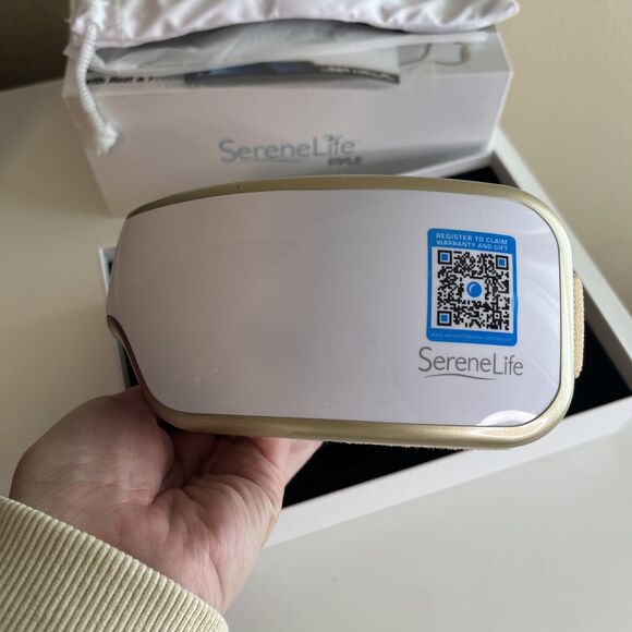 SereneLife Smart Eye Massager with Heat & Pressure Point Therapy Mask - Picture 15 of 16